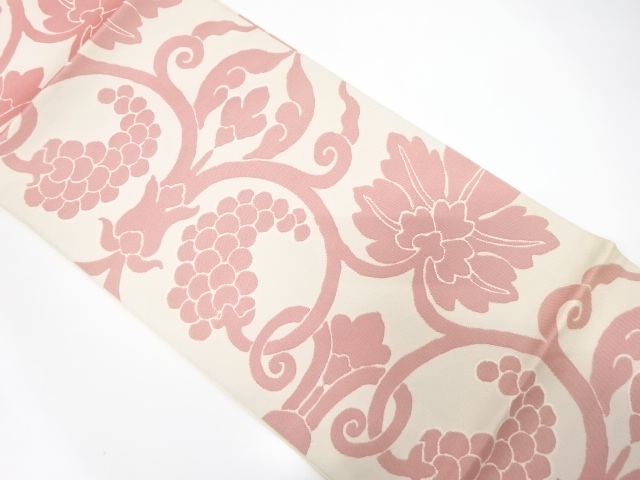 葡萄模様織り出し　袋帯